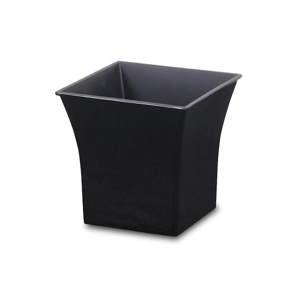 Cheungs 7.25 in. Square Planter with A Tapered Body - Black PP-111BK - main